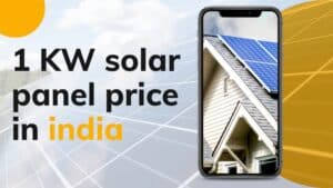 1 KW solar panel price in india