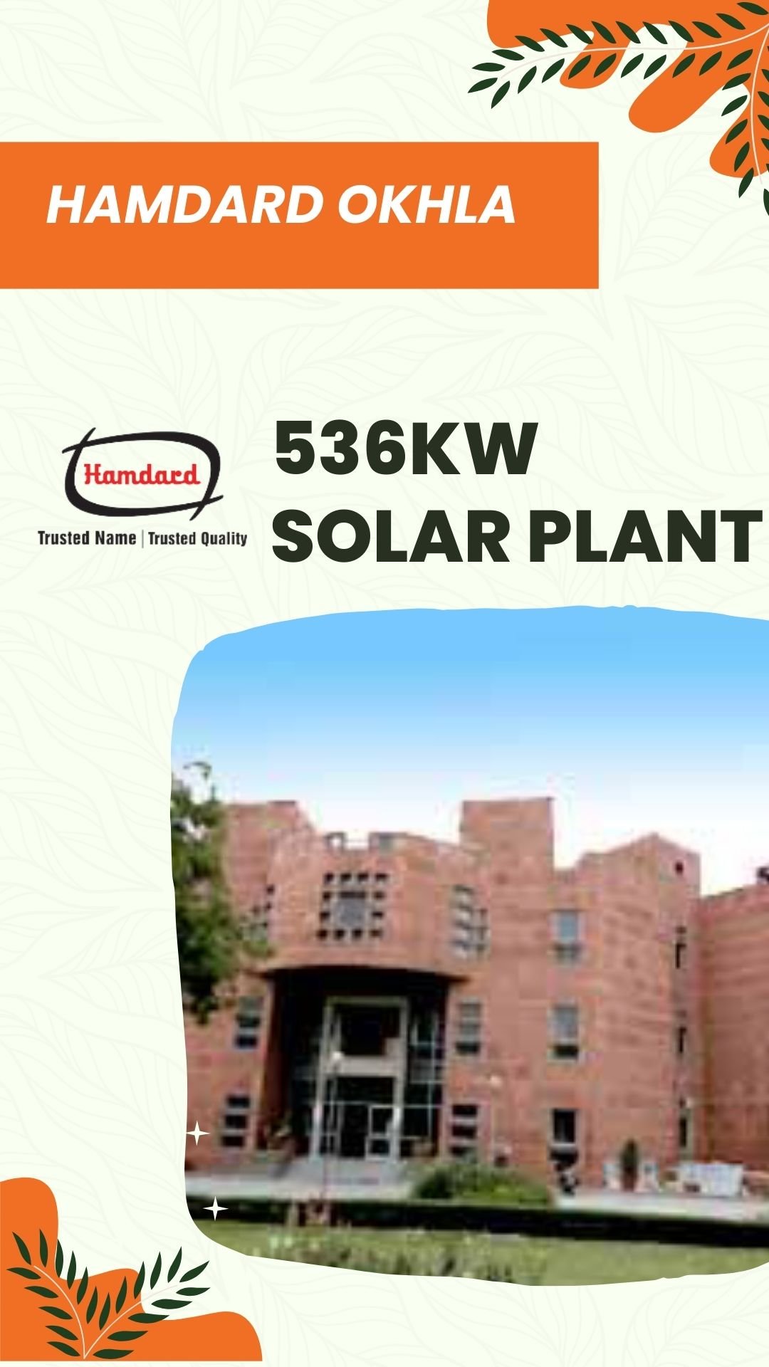 Hamdard Okhla 536KW Solar Plant