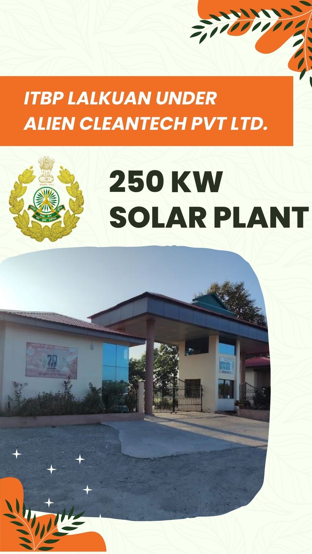 ITBP Lalkuan 250 KW Solar Plant