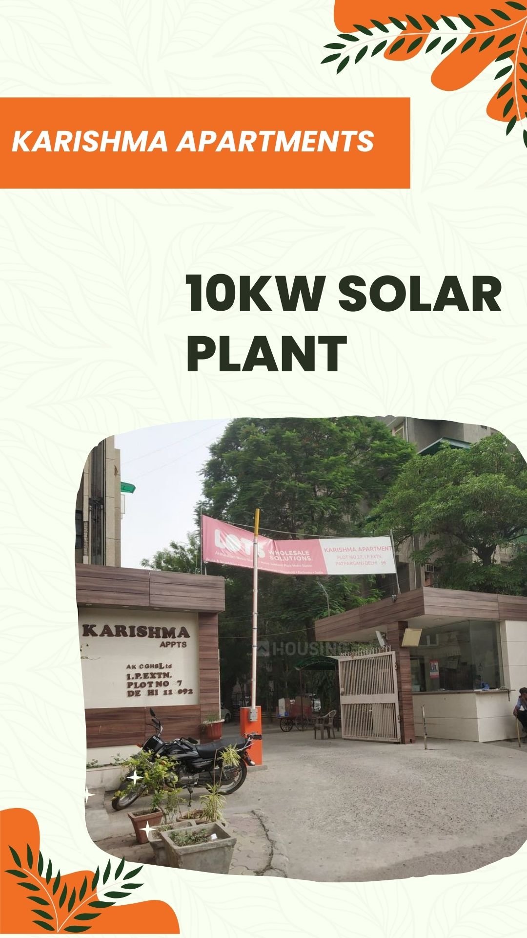 Karishma Apartments 10KW Solar Plant