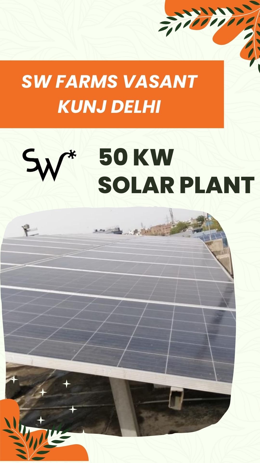 SW Farms Vasant Kunj Delhi Solar Project