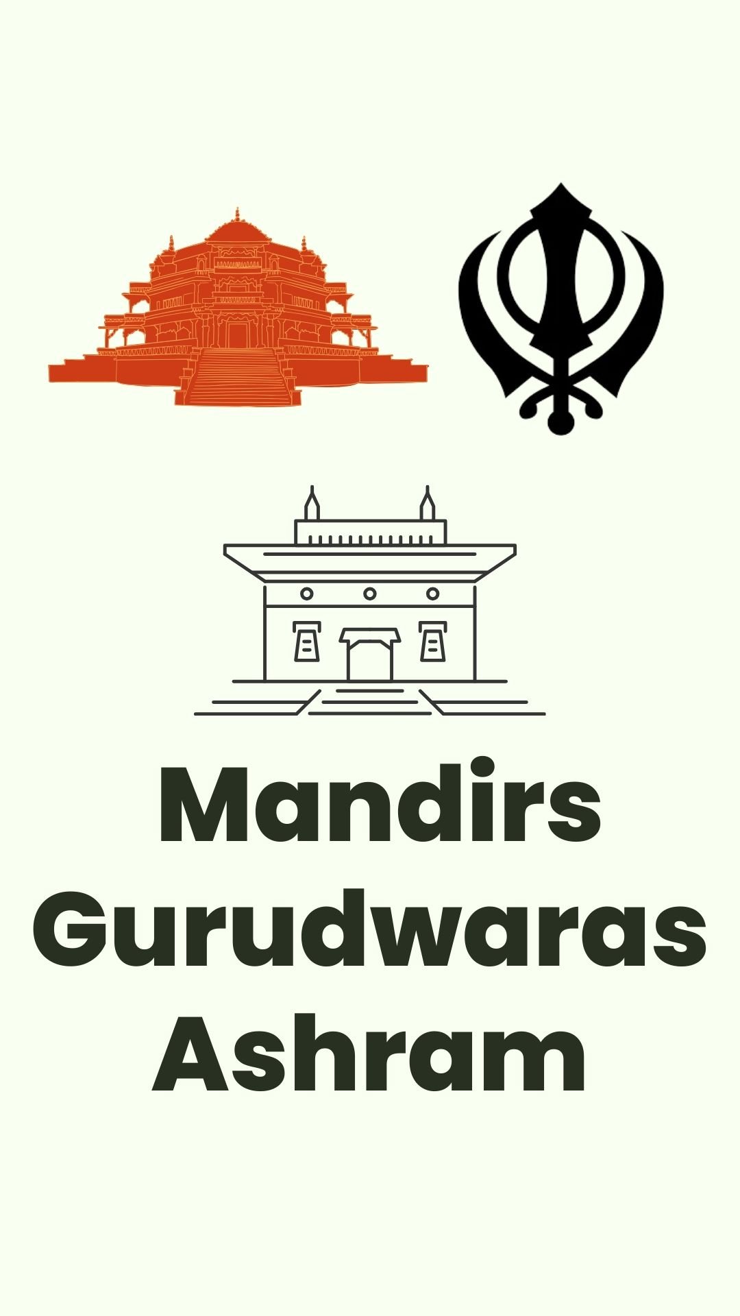 Mandirs Gurudwaras Ashram