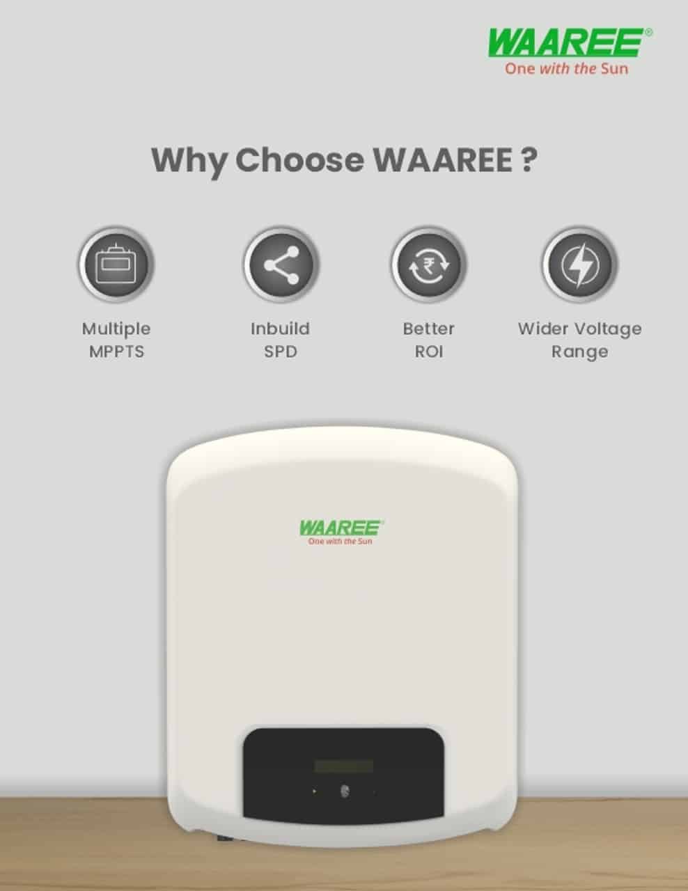 Waaree 3kW Single Phase On-Grid Inverter