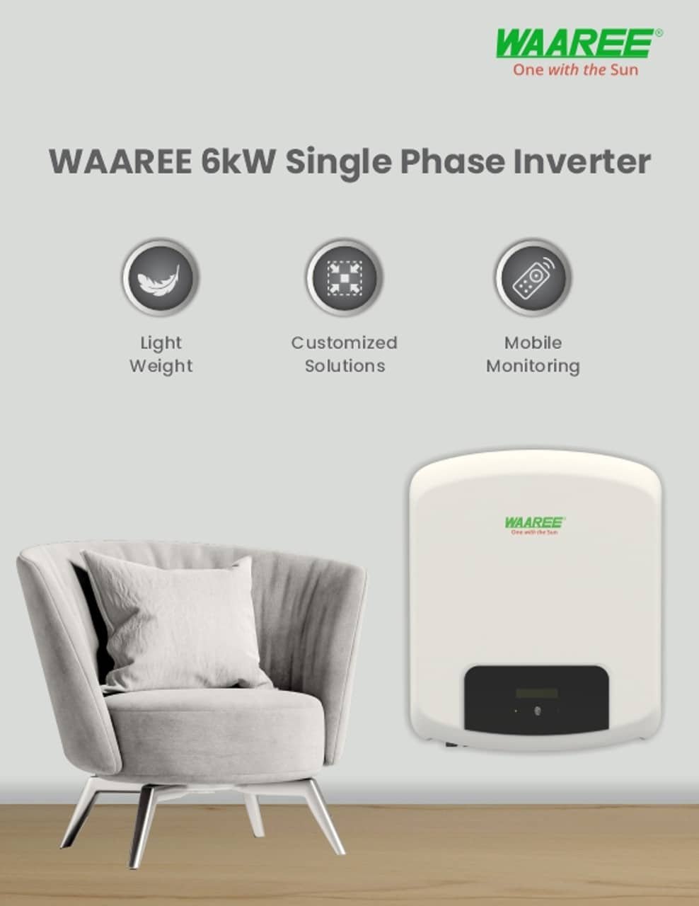 Waaree 5kW Single Phase On-Grid Inverter